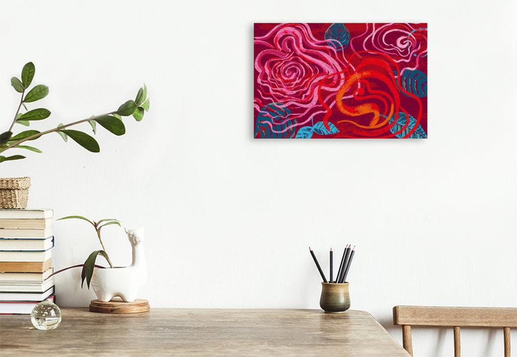 Premium Textil-Leinwand Eine ART Rosen N°12