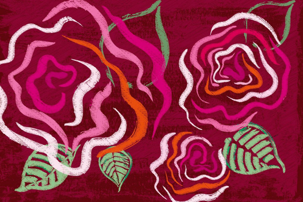 Premium Textil-Leinwand Eine ART Rosen N°1