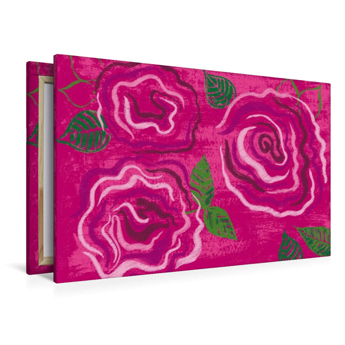 Premium Textil-Leinwand Eine ART Rosen N°9