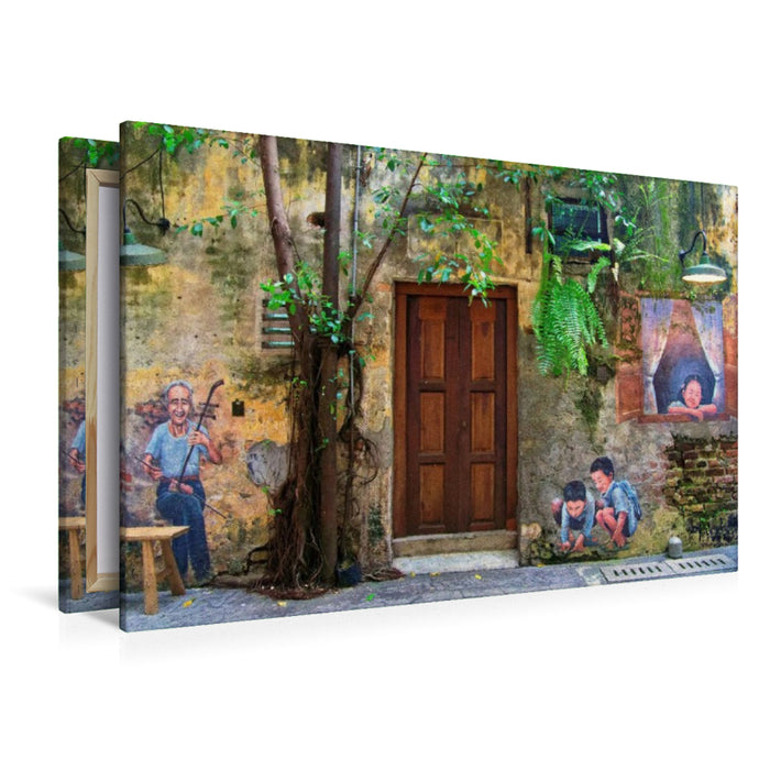 Premium Textil-Leinwand China Town, Kuala Lumpur