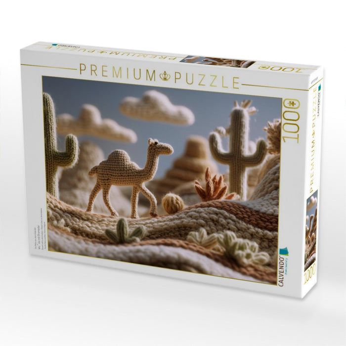 Wüste mit Dromedar - CALVENDO Foto-Puzzle'