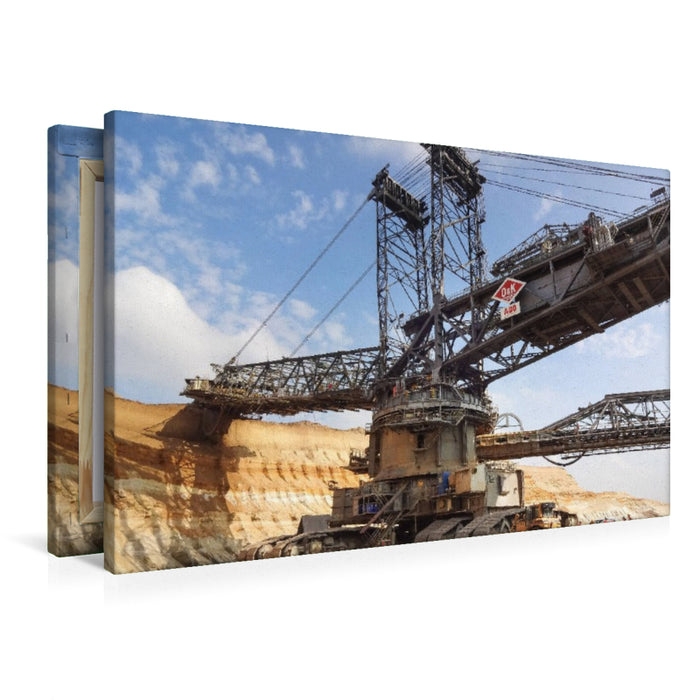 Premium Textil-Leinwand Schaufelradbagger 258
