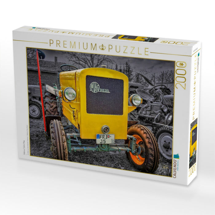Tracteur vintage Miag - Puzzle photo CALVENDO 