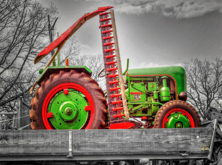 Support Tracteur Vintage - Puzzle Photo CALVENDO 