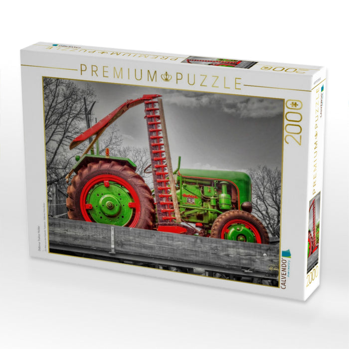 Support Tracteur Vintage - Puzzle Photo CALVENDO 