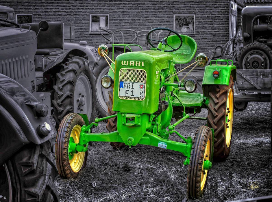 Oldtimer Traktor Wahl - CALVENDO Foto-Puzzle'
