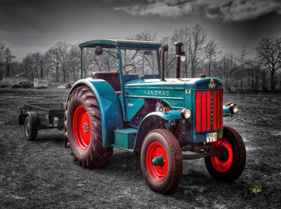 Oldtimer Traktor Hanomag - CALVENDO Foto-Puzzle'