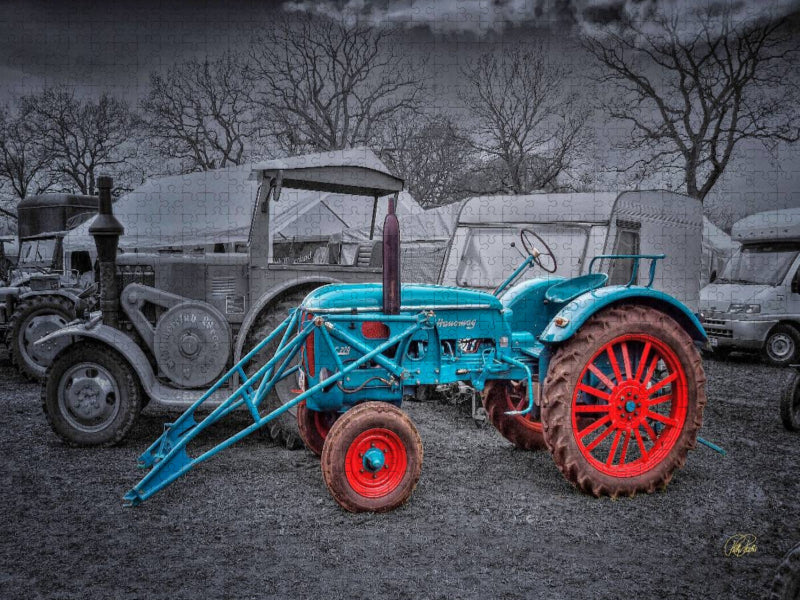 Tracteur vintage Hanomag - Puzzle photo CALVENDO 