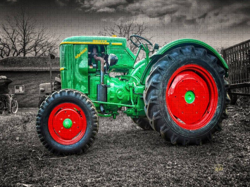 Oldtimer Traktor Deutz - CALVENDO Foto-Puzzle'