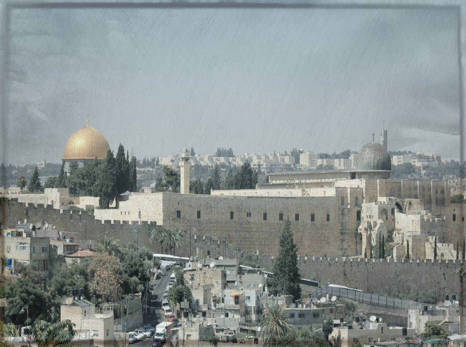 Altstadtmauer Jerusalem - CALVENDO Foto-Puzzle'