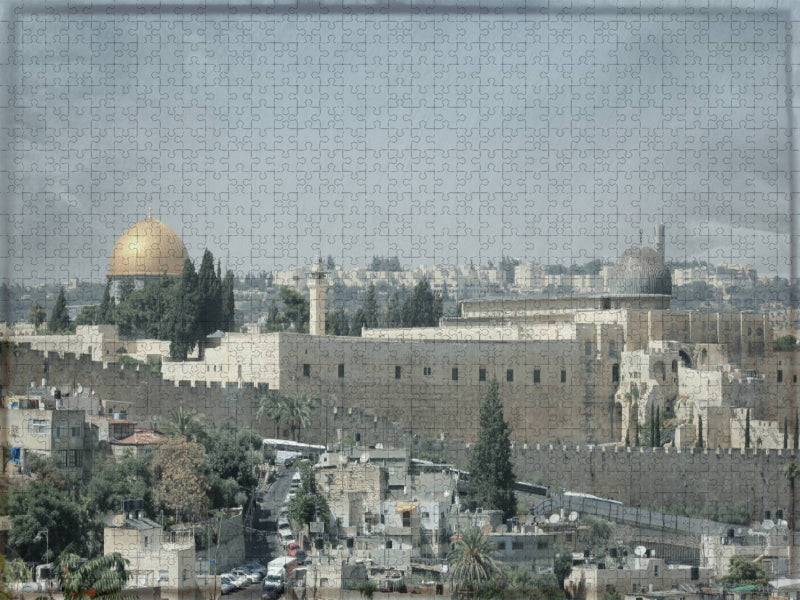 Altstadtmauer Jerusalem - CALVENDO Foto-Puzzle'