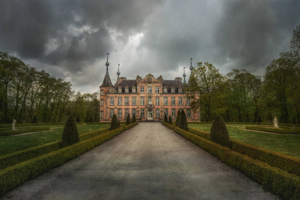 Premium Textil-Leinwand Chateau P, Belgien