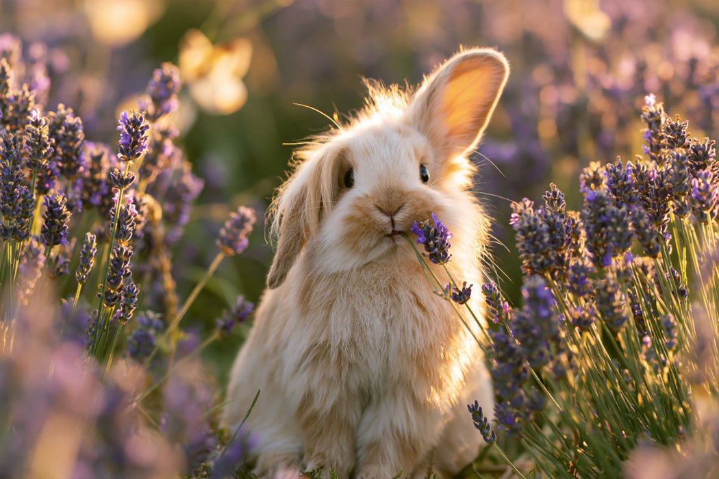 Premium Textil-Leinwand Flauschalarm im Lavendel