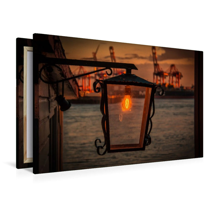 Premium Textil-Leinwand Sommernacht an der Strandperle