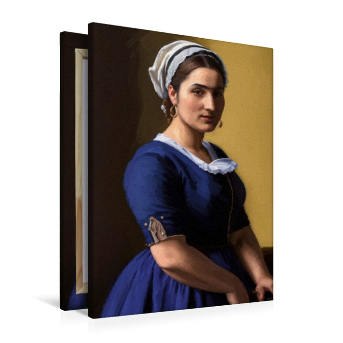 Premium Textil-Leinwand Barock (Jan Vermeer van Delft)