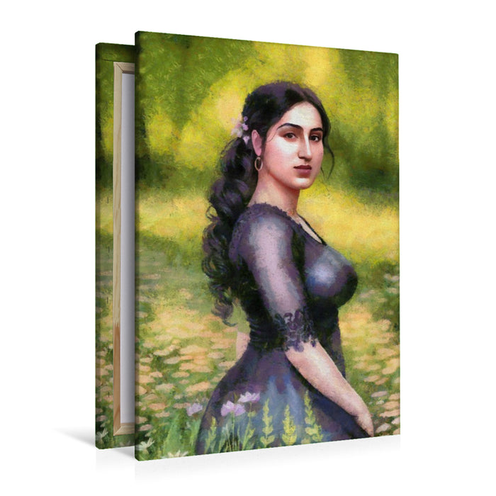 Premium Textil-Leinwand Impressionismus (Claude Monet)