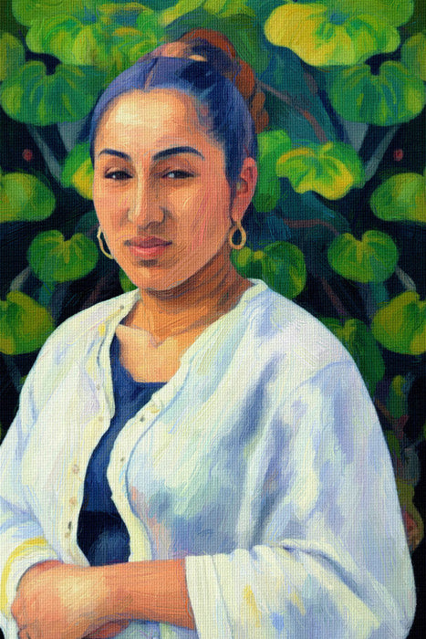 Premium Textil-Leinwand Primitivismus (Paul Gauguin)