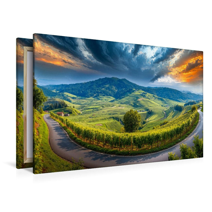Premium Textil-Leinwand Kaiserstuhl