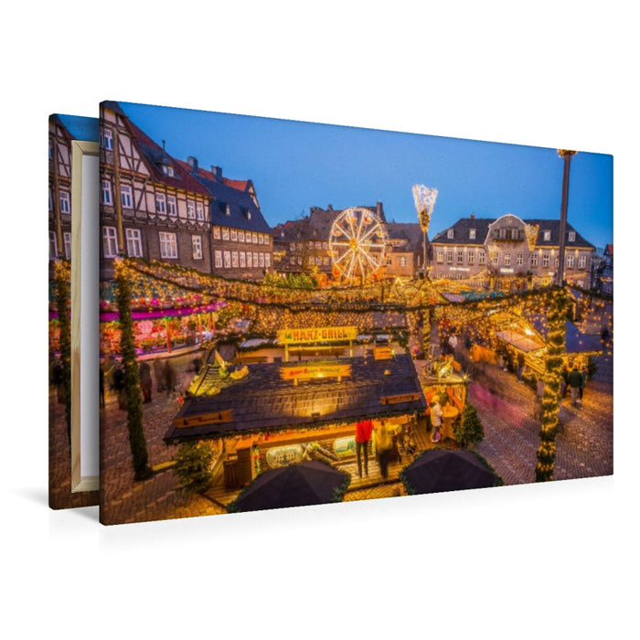 Premium Textil-Leinwand Weihnachtsmarkt Goslar