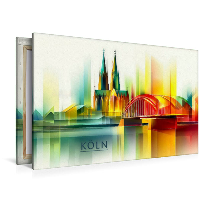 Premium Textil-Leinwand Köln