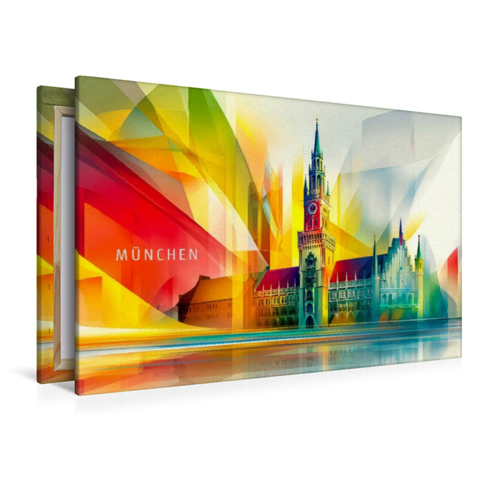 Premium Textil-Leinwand München