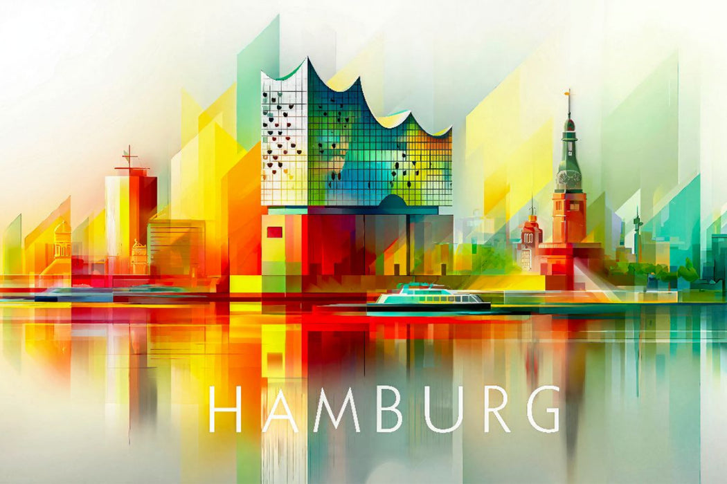 Premium Textil-Leinwand Hamburg