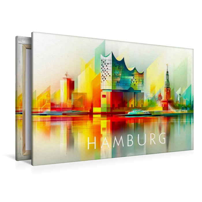 Premium Textil-Leinwand Hamburg