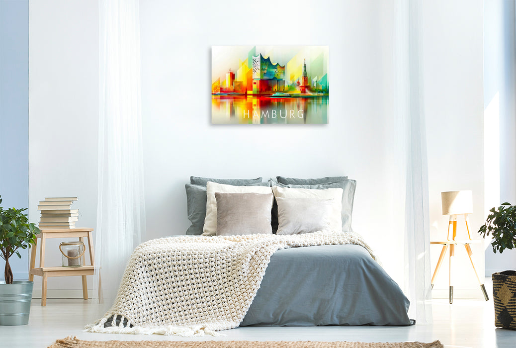 Premium Textil-Leinwand Hamburg