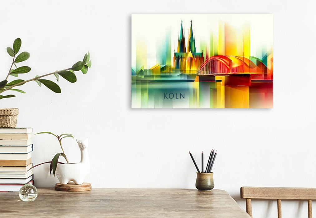 Premium Textil-Leinwand Köln