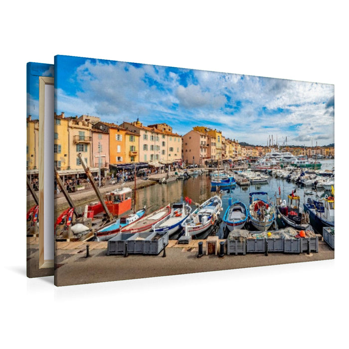 Premium Textil-Leinwand Saint-Tropez
