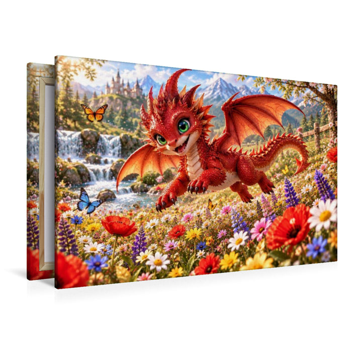 Premium Textil-Leinwand Sommer