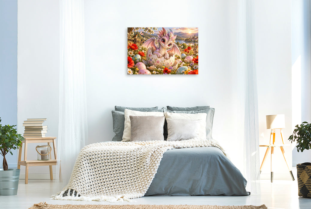 Premium Textil-Leinwand Ostern