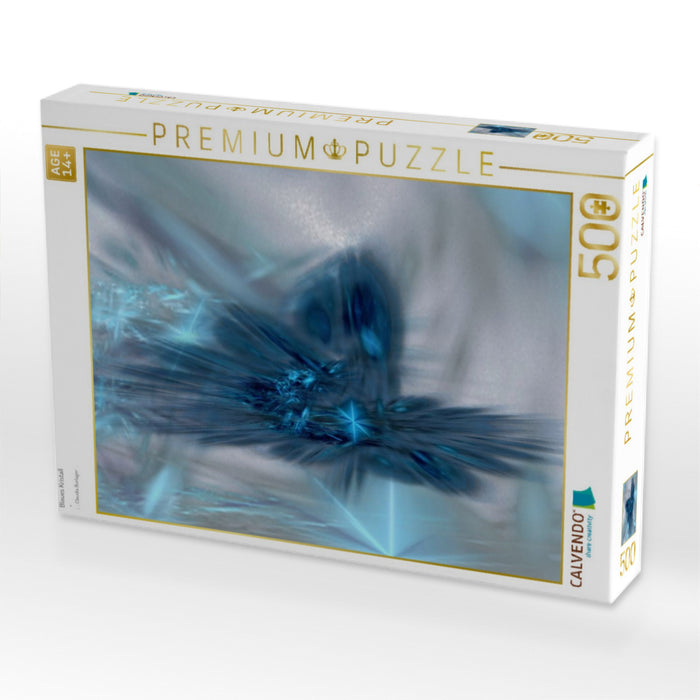 Blaues Kristall - CALVENDO Foto-Puzzle'