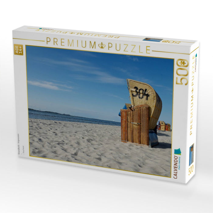 Strandkorb - Impression - CALVENDO Foto-Puzzle'