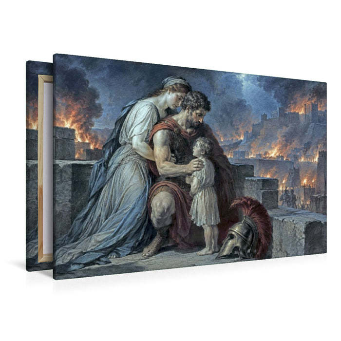 Premium Textil-Leinwand Hektor und Andromache
