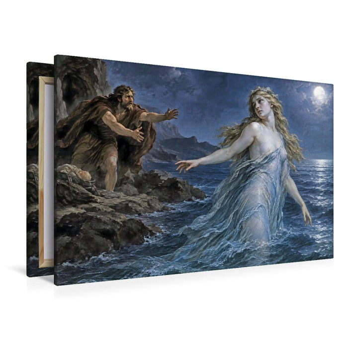 Premium Textil-Leinwand Peleus und Thetis