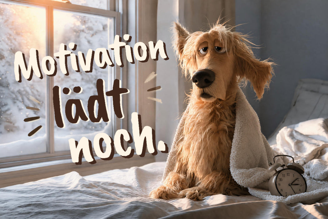 Premium Textil-Leinwand Motivation lädt noch