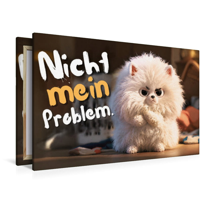Premium Textil-Leinwand Nicht mein Problem