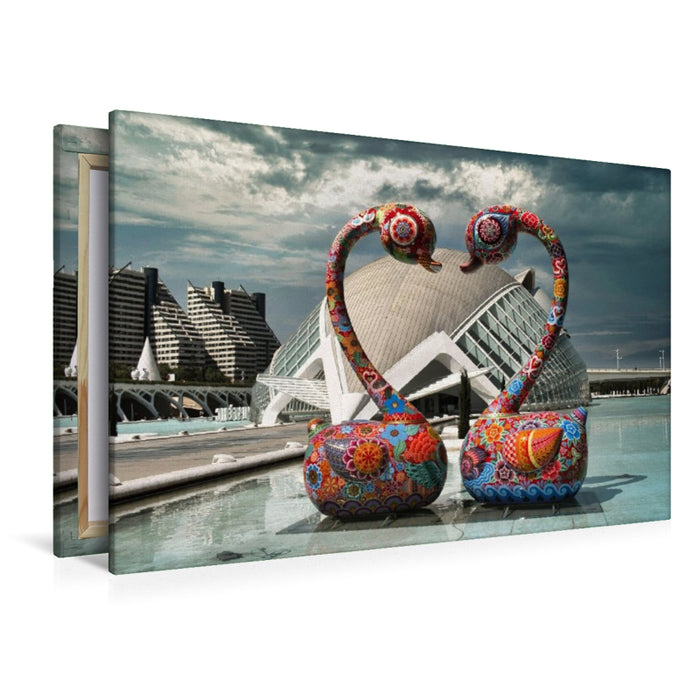 Premium Textil-Leinwand Kunst und Hemispheric