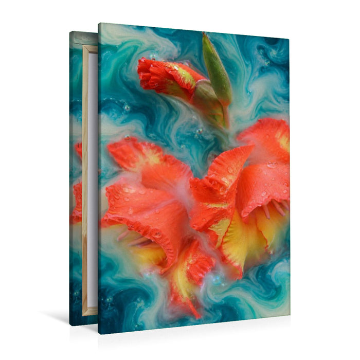 Premium Textil-Leinwand Gladiole