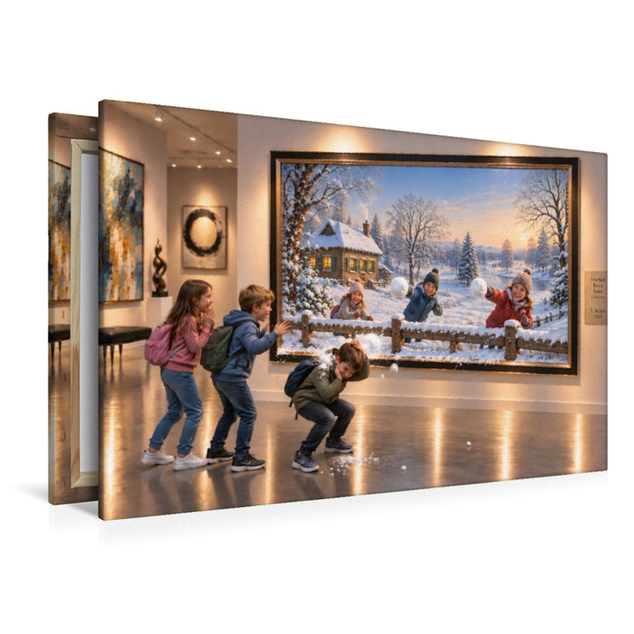 Premium Textil-Leinwand Dezember