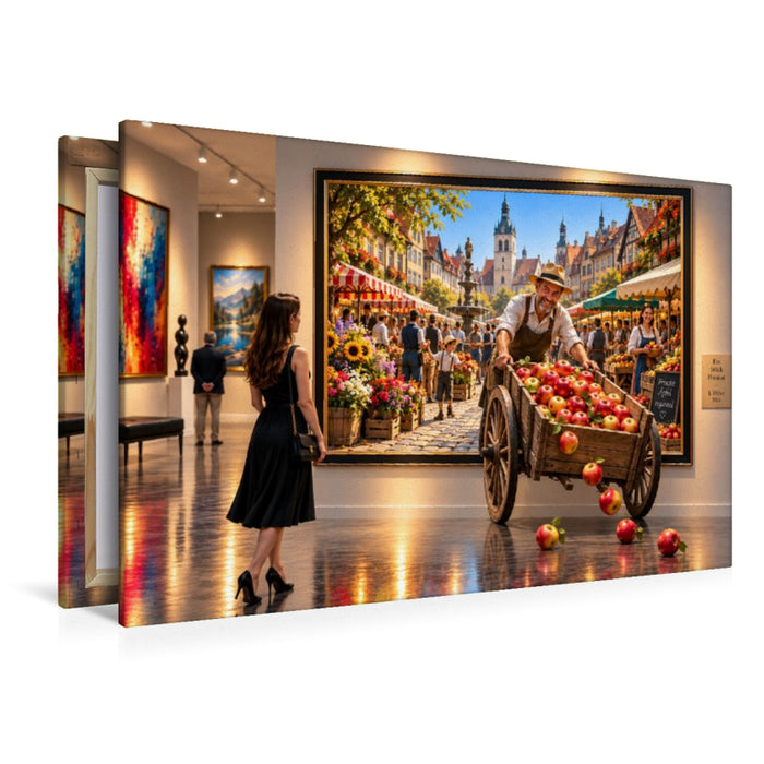 Premium Textil-Leinwand August