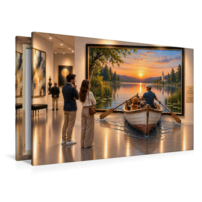 Premium Textil-Leinwand März