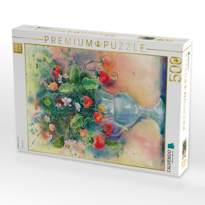 Erdbeerstrauß - CALVENDO Foto-Puzzle'