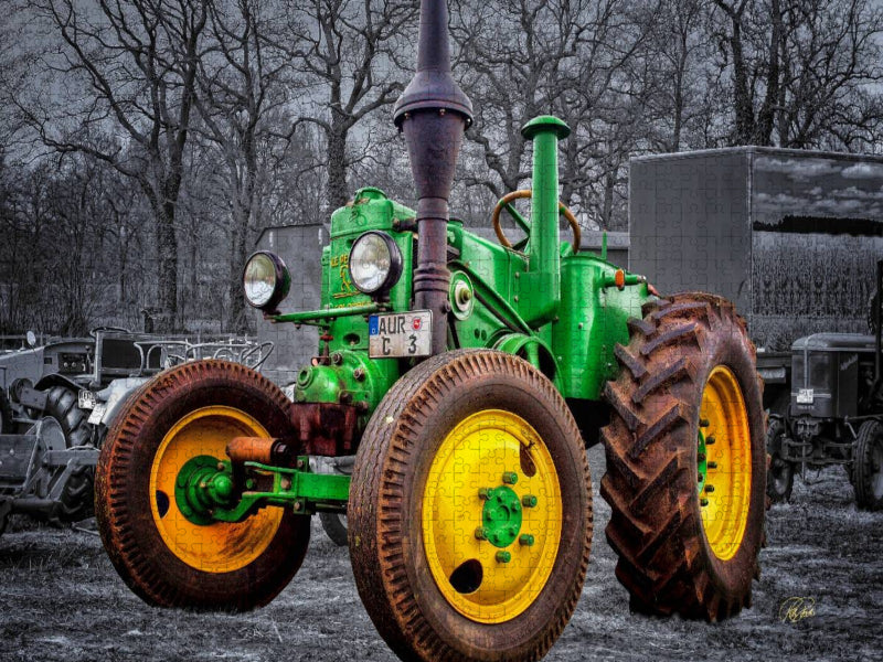 Oldtimer Traktor Le Percheron - CALVENDO Foto-Puzzle'