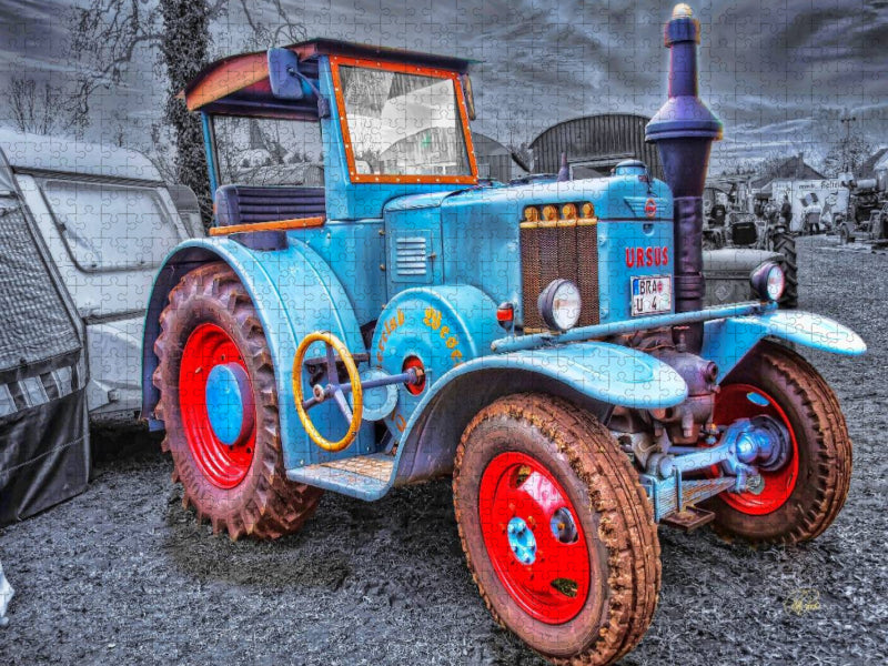 Oldtimer Traktor Ursus - CALVENDO Foto-Puzzle'