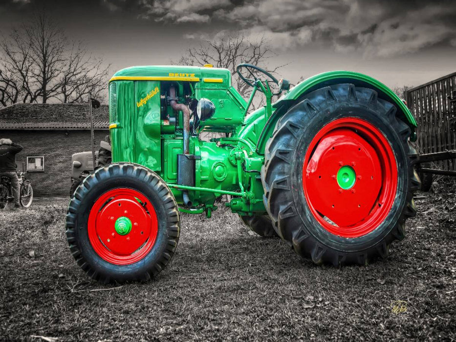 Oldtimer Traktor Deutz - CALVENDO Foto-Puzzle'