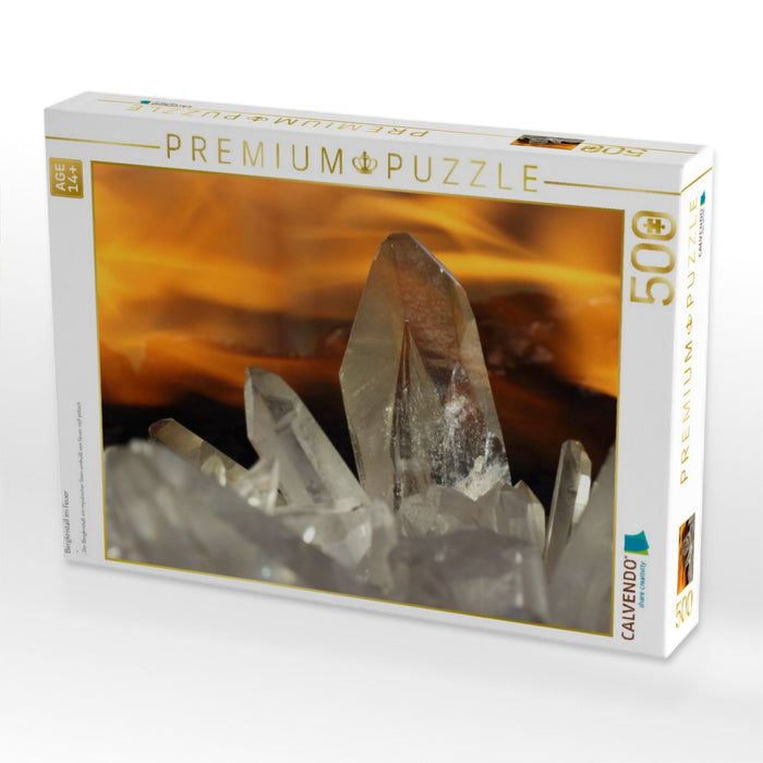 Bergkristall im Feuer - CALVENDO Foto-Puzzle'