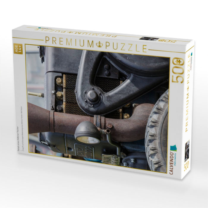 Details eines Oldtimer Trecker - CALVENDO Foto-Puzzle'
