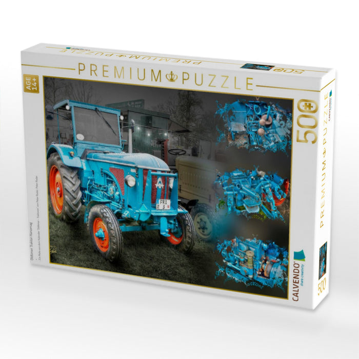 Oldtimer Traktor Hanomag - CALVENDO Foto-Puzzle'